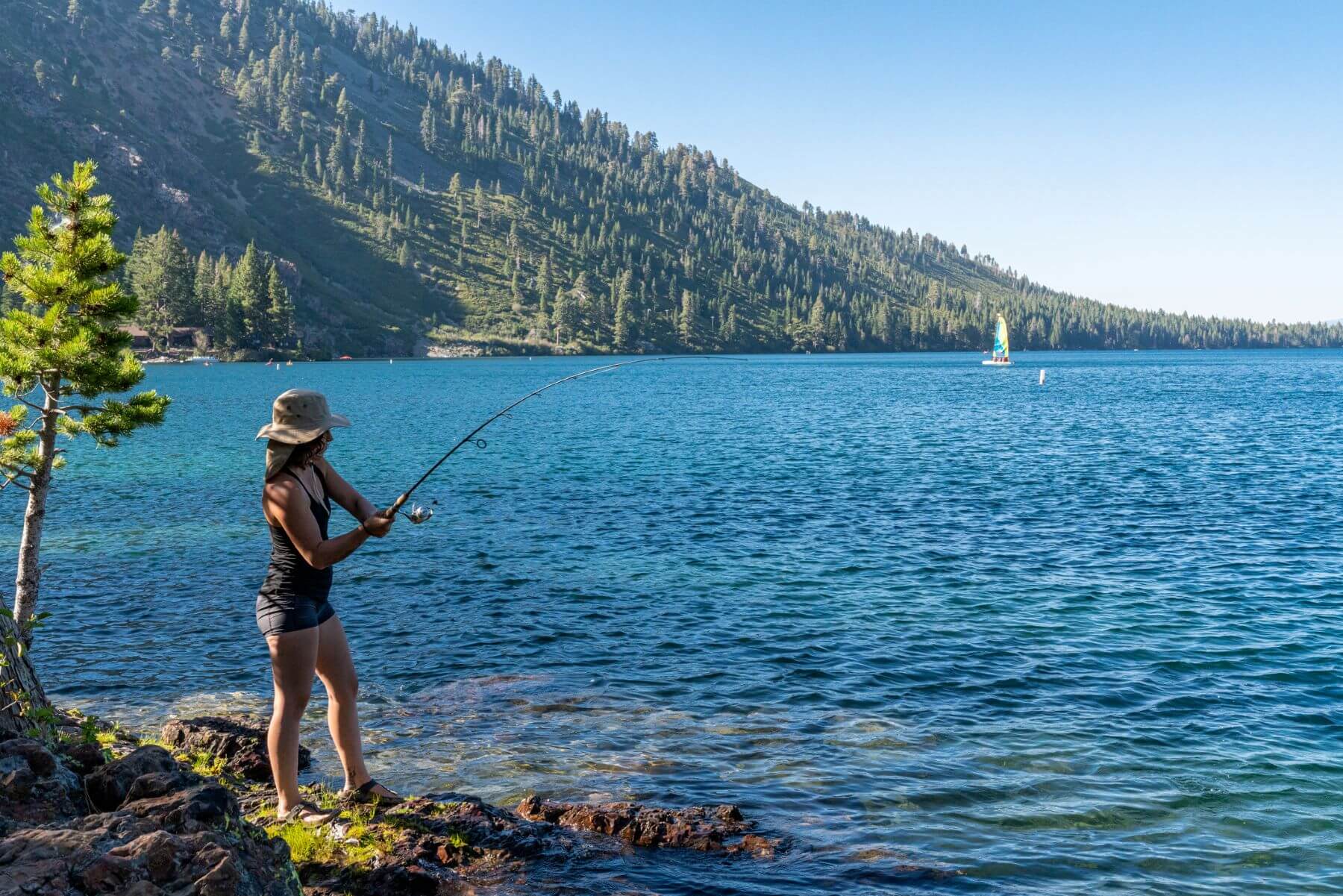 Fishing in Lake Tahoe