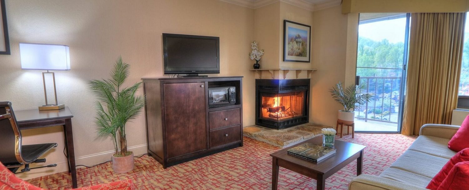 Suite with Fireplace Hero