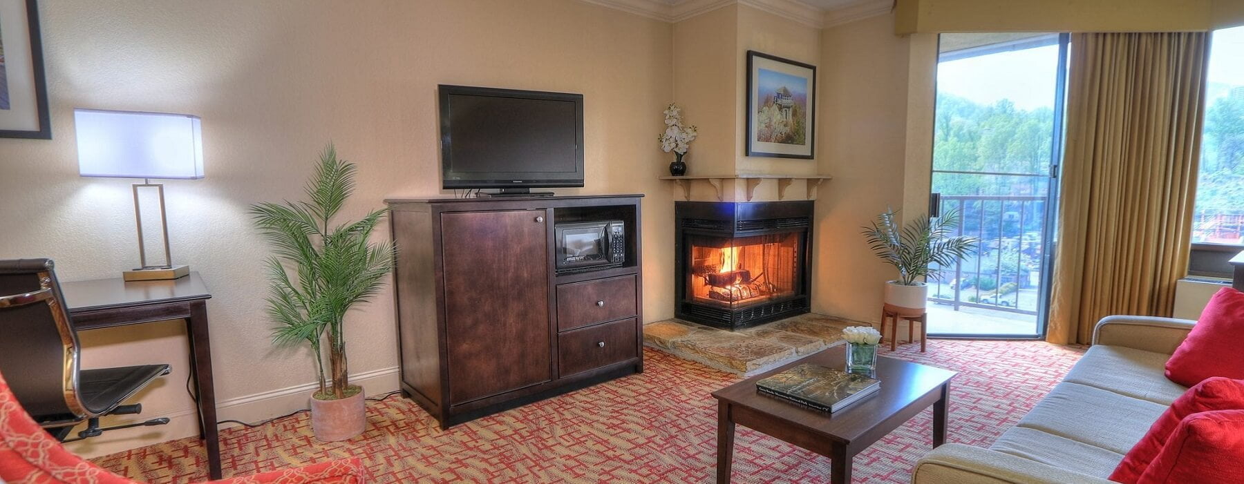 Suite with Fireplace Hero