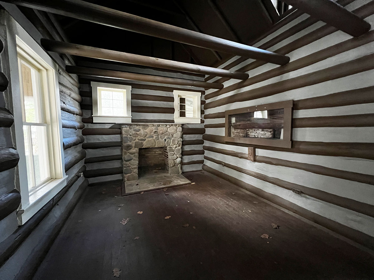 Inside a cabin