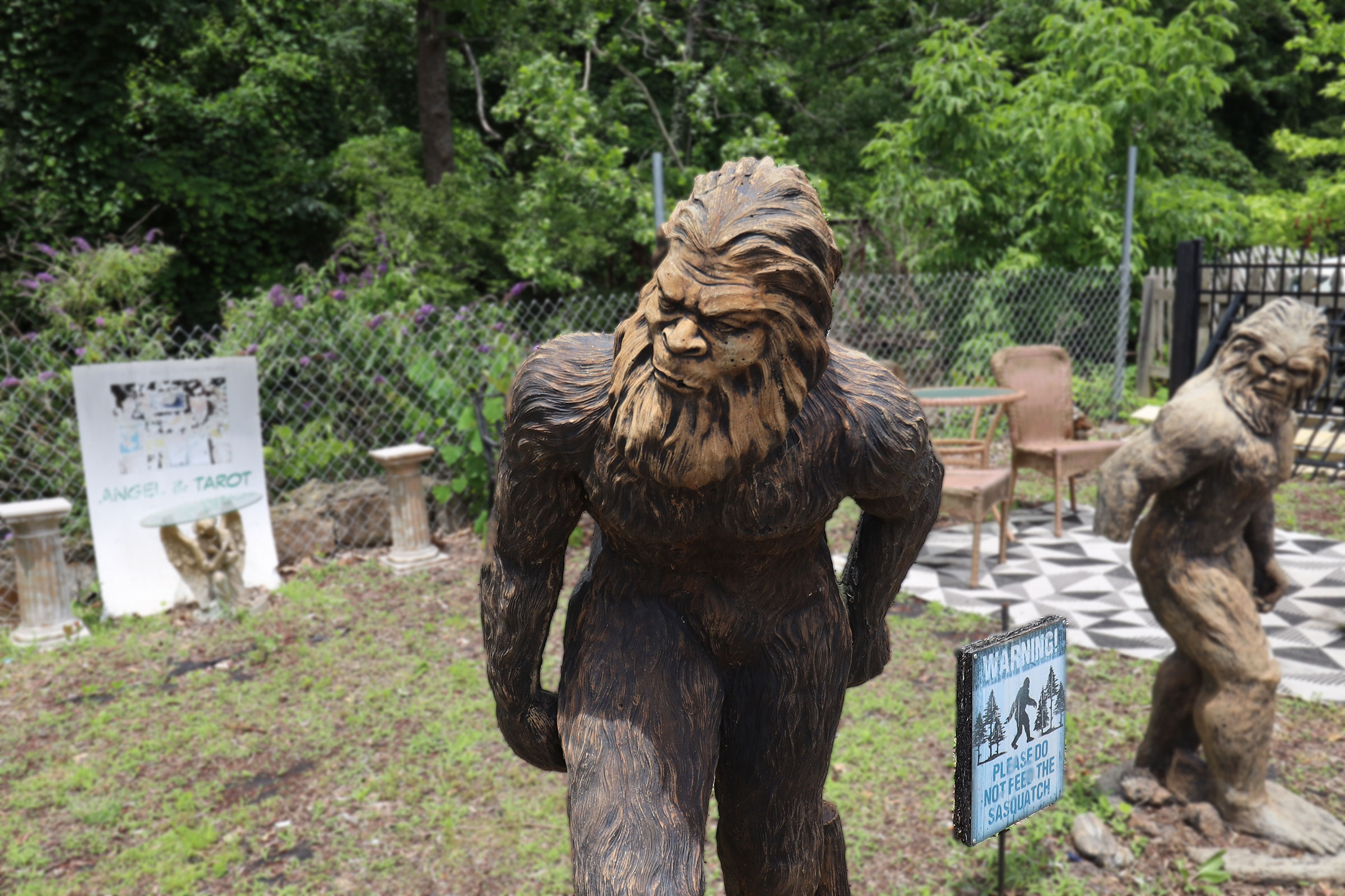 Bigfoot statues