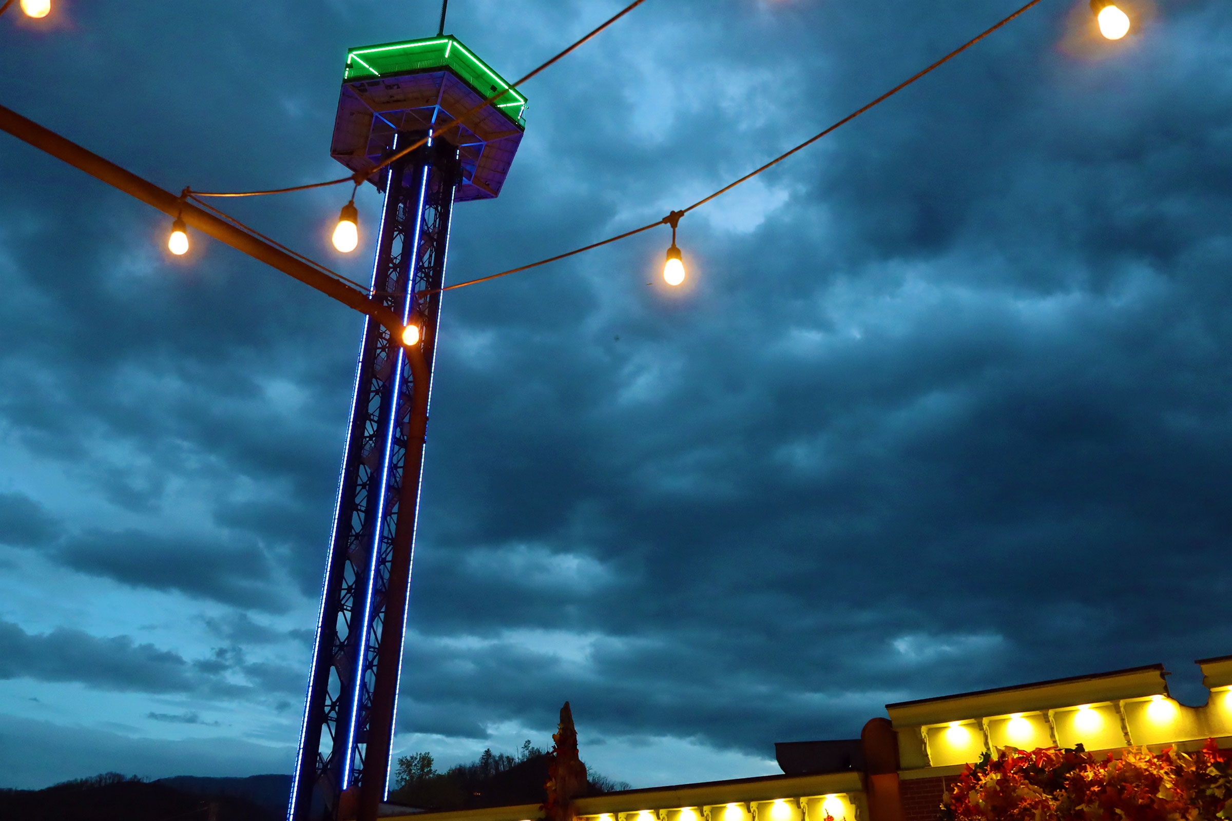 Looking up toward Space Needle