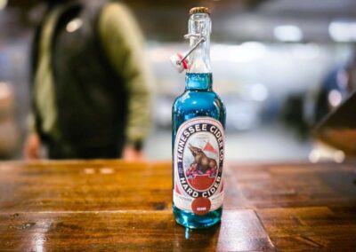 Tennessee Cider Company bottle on bar