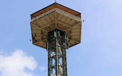 Taking in the Smoky Mountain Views from the Gatlinburg Space Needle