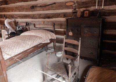 Inside Mary Ogle cabin