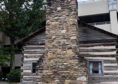 Outside Mary Ogle cabin