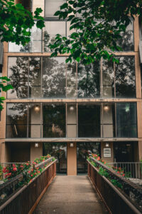 Front of building
