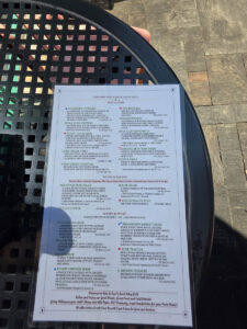 Tom and Earl's Back Alley Grill menu