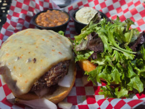 Tom and Earl's Back Alley Grill Burning Bear burger