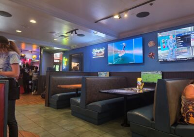 Inside restaurant